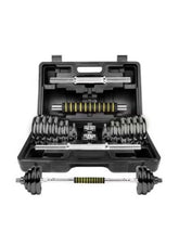Huitich dumbbell set with connecting rod in black carrying case for strength training